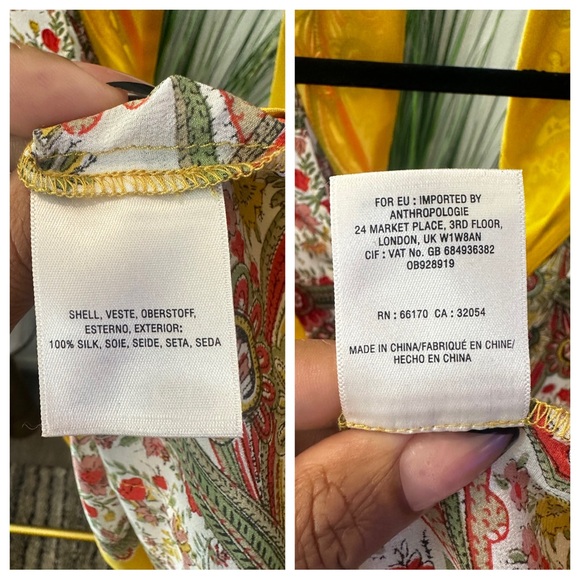 Anthropologie Maeve Scarf-Printed Silk Blouse - Size 4 - Picture 12 of 14